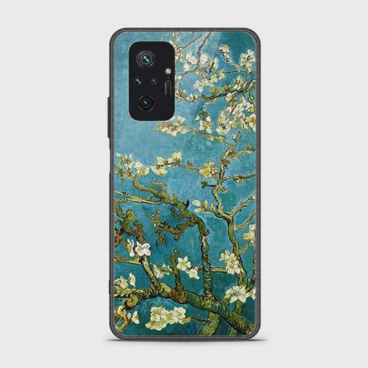 Xiaomi Redmi Note 10 Pro Max Cover - Floral Series 2 - HQ Ultra Shine Premium Infinity Glass Soft Silicon Borders Case