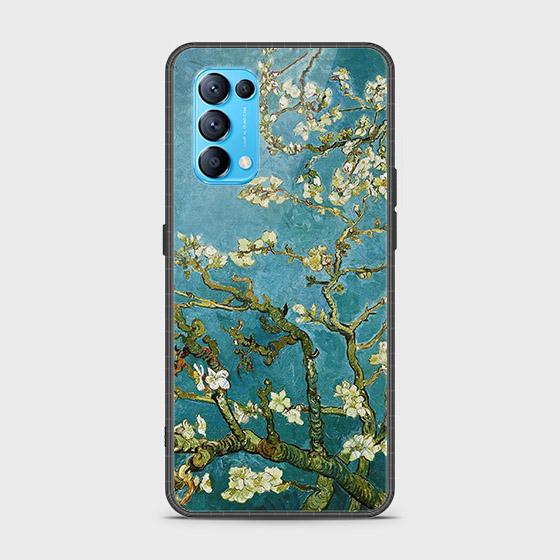 Oppo Reno 5 5G Cover - Floral Series 2 - HQ Ultra Shine Premium Infinity Glass Soft Silicon Borders Case