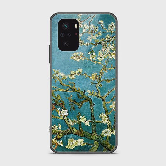 Xiaomi Redmi Note 10S Cover - Floral Series 2 - HQ Ultra Shine Premium Infinity Glass Soft Silicon Borders Case