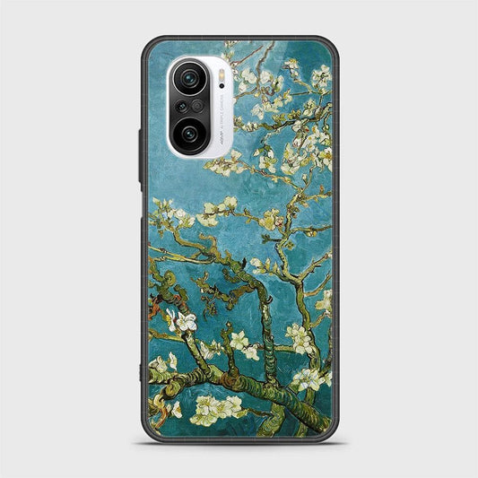 Xiaomi Redmi K40 Cover- Floral Series 2 - HQ Ultra Shine Premium Infinity Glass Soft Silicon Borders Case