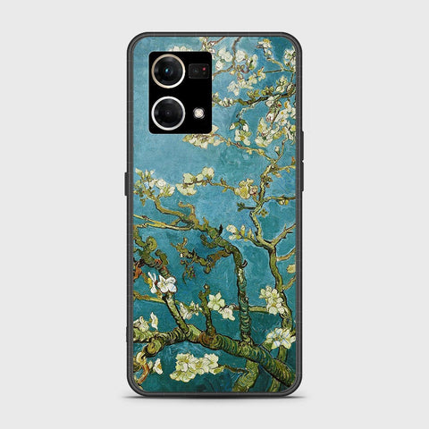 Oppo Reno 8 4G Cover - Floral Series 2 - HQ Ultra Shine Premium Infinity Glass Soft Silicon Borders Case