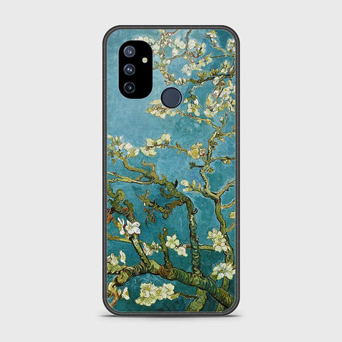 OnePlus Nord N100 Cover- Floral Series 2 - HQ Ultra Shine Premium Infinity Glass Soft Silicon Borders Case