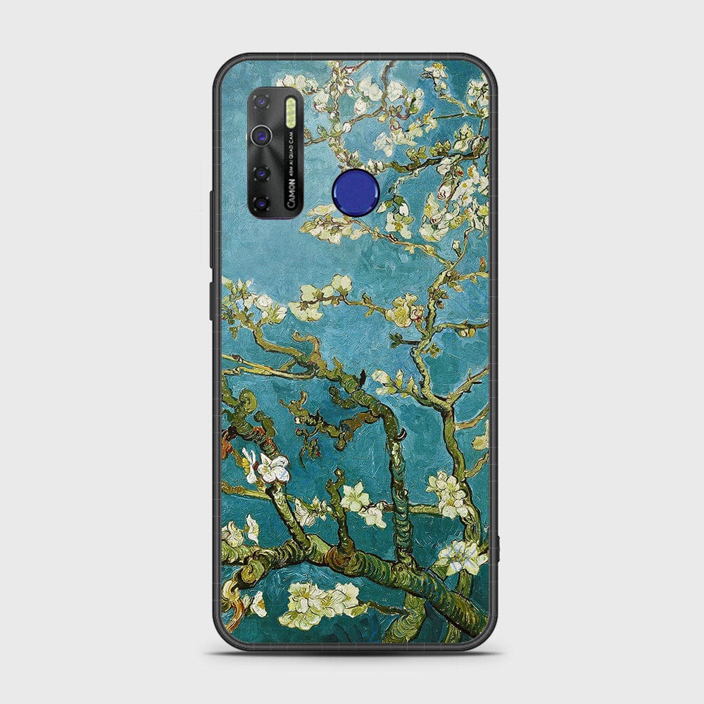 Tecno Spark 5 Cover- Floral Series 2 - HQ Ultra Shine Premium Infinity Glass Soft Silicon Borders Case