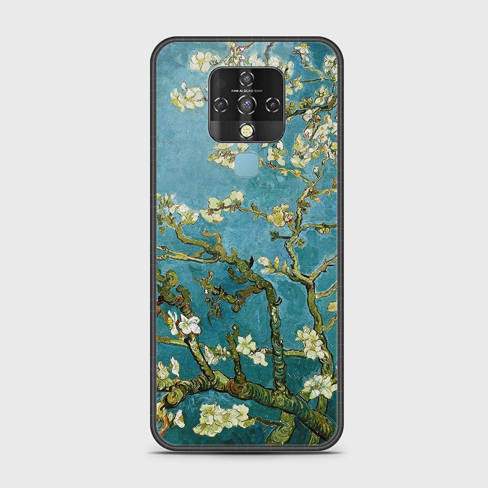 Tecno Camon 16 Cover - Floral Series 2 - HQ Ultra Shine Premium Infinity Glass Soft Silicon Borders Case