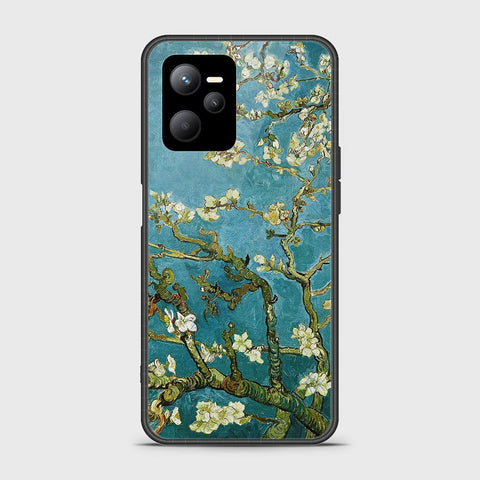 Realme V25 Cover- Floral Series 2 - HQ Ultra Shine Premium Infinity Glass Soft Silicon Borders Case