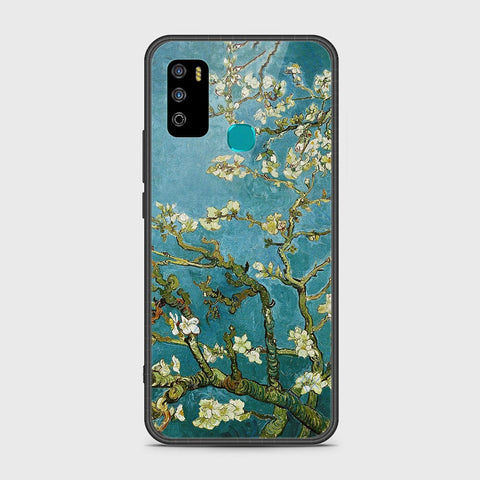 Infinix Hot 9 Play Cover- Floral Series 2 - HQ Ultra Shine Premium Infinity Glass Soft Silicon Borders Case