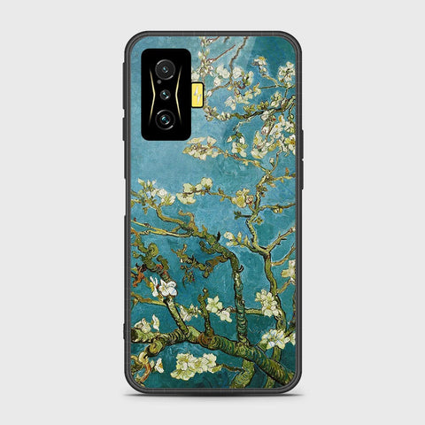 Xiaomi Poco F4 GT Cover- Floral Series 2 - HQ Ultra Shine Premium Infinity Glass Soft Silicon Borders Case