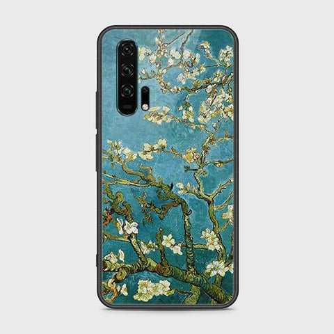 Honor 20 Pro Cover - Floral Series 2 - HQ Ultra Shine Premium Infinity Glass Soft Silicon Borders Case