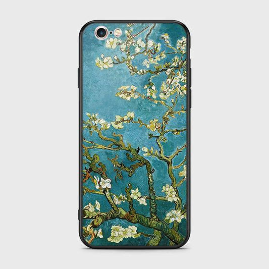 iPhone 6S / 6 Cover - Floral Series 2 - HQ Ultra Shine Premium Infinity Glass Soft Silicon Borders Case