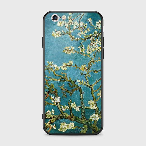 iPhone 6S / 6 Cover - Floral Series 2 - HQ Ultra Shine Premium Infinity Glass Soft Silicon Borders Case