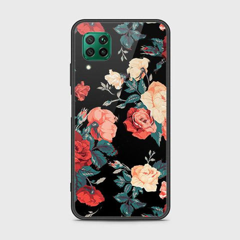 Huawei Nova 7i Cover - Floral Series 2 - HQ Ultra Shine Premium Infinity Glass Soft Silicon Borders Case