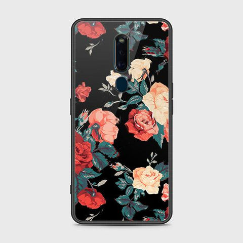 Oppo F11 Pro Cover - Floral Series 2 - HQ Ultra Shine Premium Infinity Glass Soft Silicon Borders Case