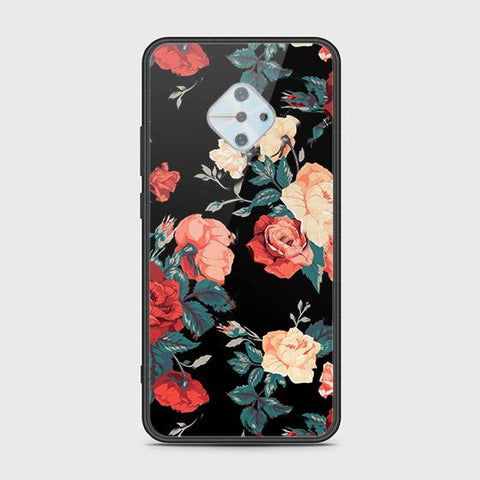 Vivo Y51 Cover - Floral Series 2 - HQ Ultra Shine Premium Infinity Glass Soft Silicon Borders Case