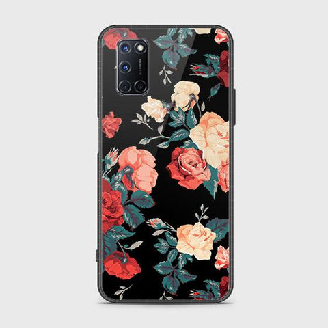 Oppo A72 Cover - Floral Series 2 - HQ Ultra Shine Premium Infinity Glass Soft Silicon Borders Case