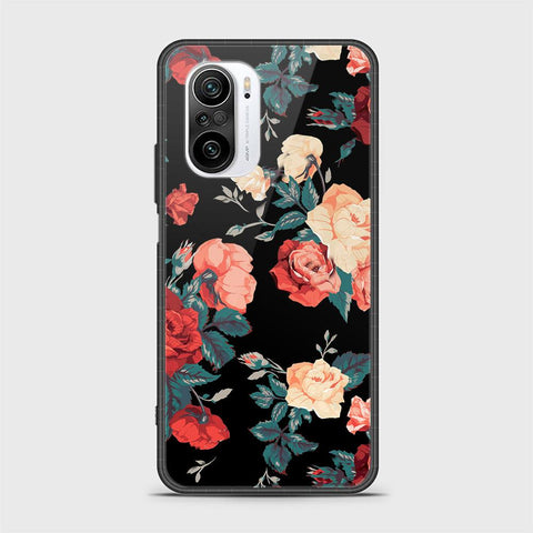 Xiaomi Redmi K40 Pro Cover- Floral Series 2 - HQ Ultra Shine Premium Infinity Glass Soft Silicon Borders Case