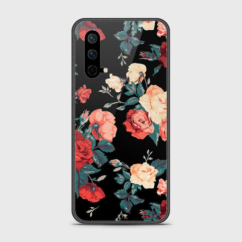 OnePlus Nord CE 5G Cover- Floral Series 2 - HQ Ultra Shine Premium Infinity Glass Soft Silicon Borders Case