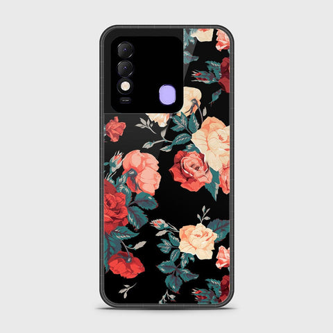 Tecno Spark 8 Cover- Floral Series 2 - HQ Ultra Shine Premium Infinity Glass Soft Silicon Borders Case