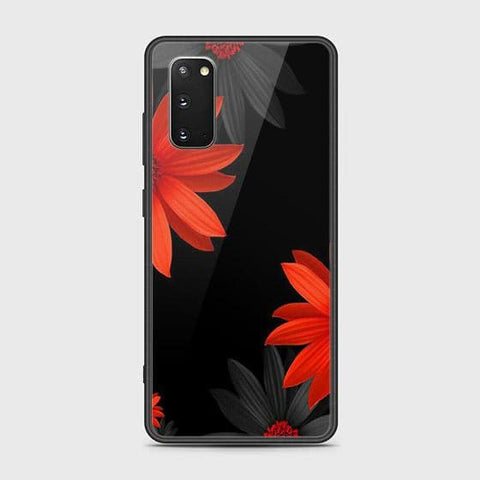 Samsung Galaxy S20 Plus Cover - Floral Series 2 - HQ Ultra Shine Premium Infinity Glass Soft Silicon Borders Case