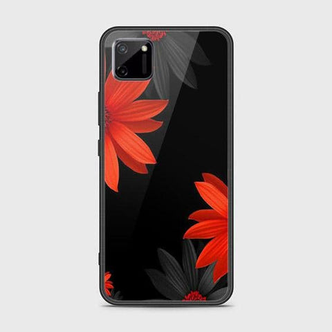 Realme C11 Cover - Floral Series 2 - HQ Ultra Shine Premium Infinity Glass Soft Silicon Borders Case