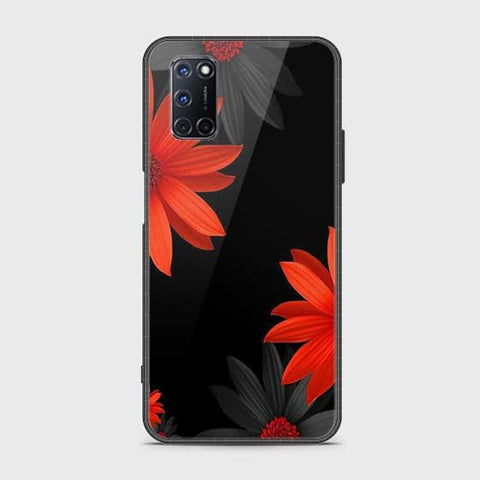 Oppo A72 Cover - Floral Series 2 - HQ Ultra Shine Premium Infinity Glass Soft Silicon Borders Case