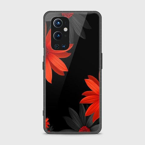 Oneplus 9 Pro Cover - Floral Series 2 - HQ Ultra Shine Premium Infinity Glass Soft Silicon Borders Case