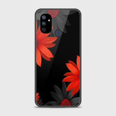 OnePlus Nord N100 Cover- Floral Series 2 - HQ Ultra Shine Premium Infinity Glass Soft Silicon Borders Case