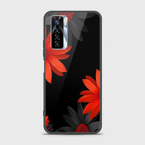 Tecno Camon 17 Pro Cover - Floral Series 2 - HQ Ultra Shine Premium Infinity Glass Soft Silicon Borders Case