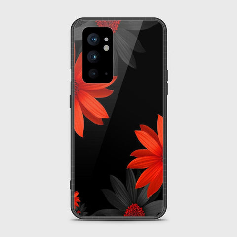 OnePlus 9RT 5G Cover- Floral Series 2 - HQ Ultra Shine Premium Infinity Glass Soft Silicon Borders Case