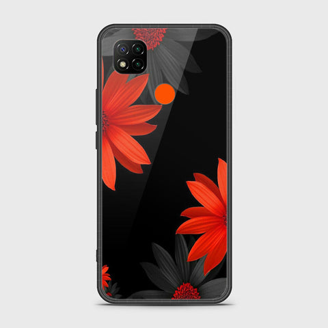 Xiaomi Redmi 10A Cover- Floral Series 2 - HQ Ultra Shine Premium Infinity Glass Soft Silicon Borders Case