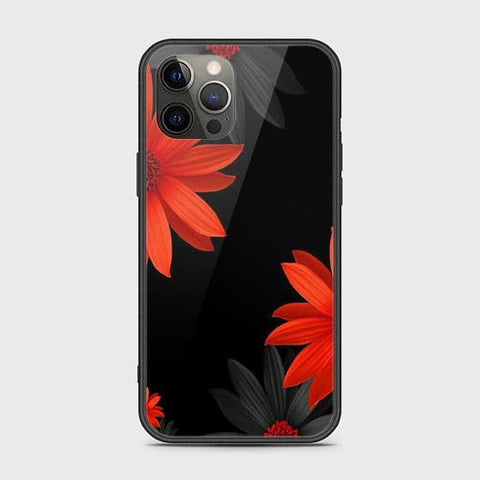 iPhone 12 Pro Cover - Floral Series 2 - HQ Ultra Shine Premium Infinity Glass Soft Silicon Borders Case