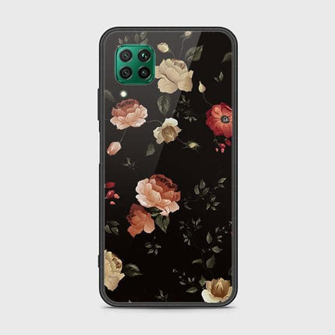 Huawei Nova 7i Cover - Floral Series 2 - HQ Ultra Shine Premium Infinity Glass Soft Silicon Borders Case