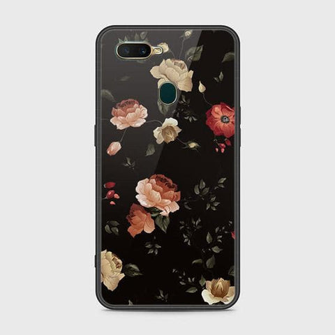 Oppo A12 Cover - Floral Series 2 - HQ Ultra Shine Premium Infinity Glass Soft Silicon Borders Case