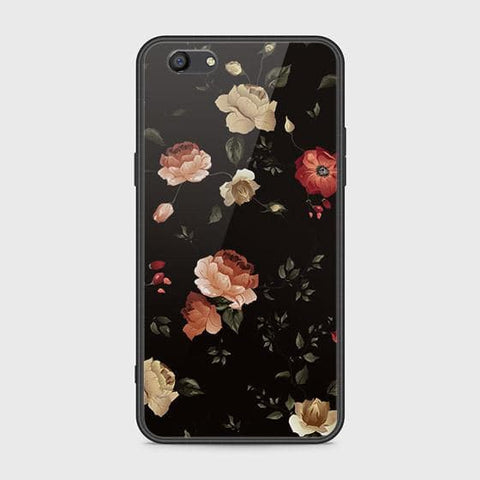 Oppo F3 Cover - Floral Series 2 - HQ Ultra Shine Premium Infinity Glass Soft Silicon Borders Case