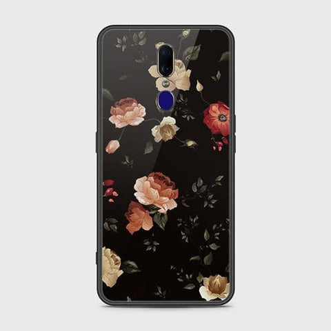 Oppo F11 Cover - Floral Series 2 - HQ Ultra Shine Premium Infinity Glass Soft Silicon Borders Case