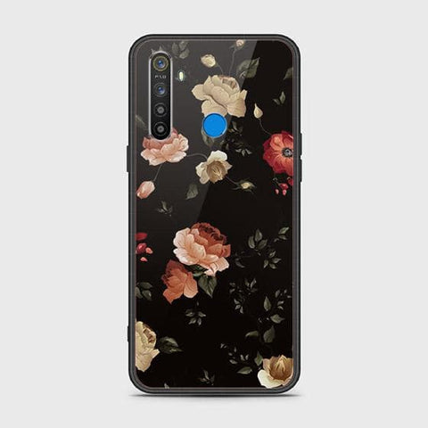 Realme 5s Cover - Floral Series 2 - HQ Ultra Shine Premium Infinity Glass Soft Silicon Borders Case