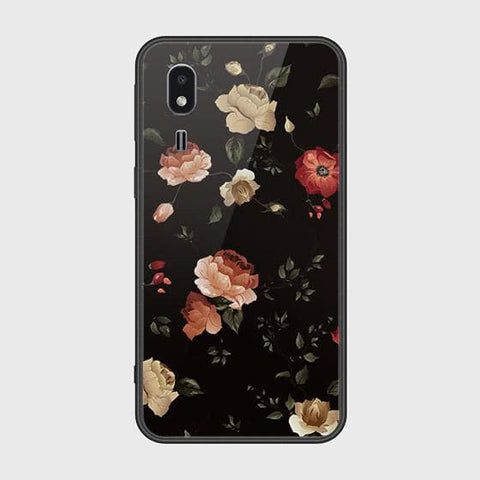 Samsung Galaxy A2 Core Cover - Floral Series 2 - HQ Ultra Shine Premium Infinity Glass Soft Silicon Borders Case