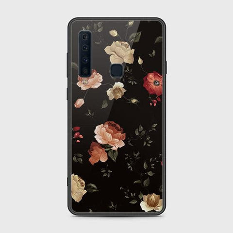 Samsung Galaxy A9s Cover - Floral Series 2 - HQ Ultra Shine Premium Infinity Glass Soft Silicon Borders Case