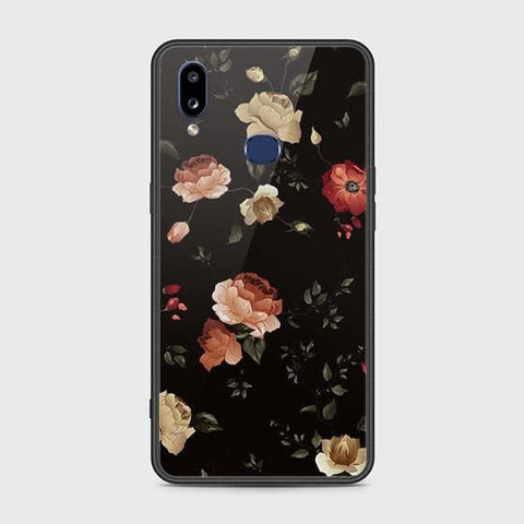 Samsung Galaxy A10s Cover - Floral Series 2 - HQ Ultra Shine Premium Infinity Glass Soft Silicon Borders Case