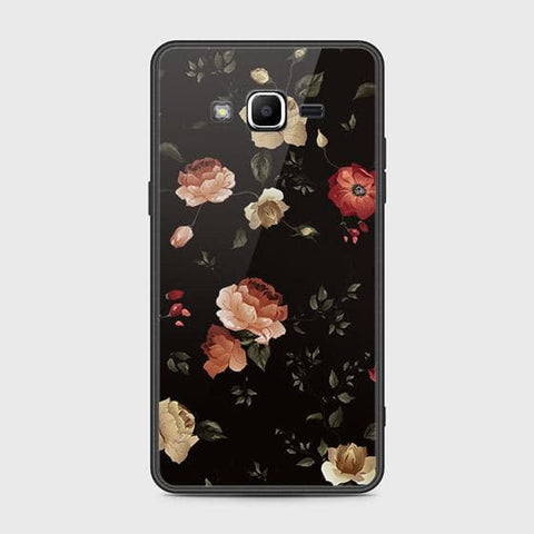 Samsung Galaxy J2 Prime Cover - Floral Series 2 - HQ Ultra Shine Premium Infinity Glass Soft Silicon Borders Case