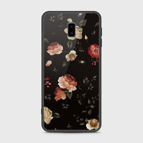 Samsung Galaxy J6 Plus 2018 Cover - Floral Series 2 - HQ Ultra Shine Premium Infinity Glass Soft Silicon Borders Case