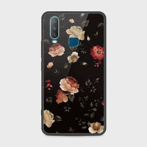 Vivo Y17 Cover - Floral Series 2 - HQ Ultra Shine Premium Infinity Glass Soft Silicon Borders Case