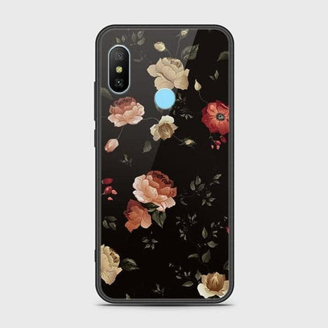 Xiaomi Mi A2 Lite Cover - Floral Series 2 - HQ Ultra Shine Premium Infinity Glass Soft Silicon Borders Case