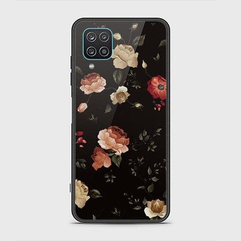 Samsung Galaxy A12 Nacho Cover - Floral Series 2 - HQ Ultra Shine Premium Infinity Glass Soft Silicon Borders Case