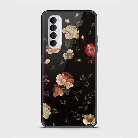 Oppo Reno 4 Pro Cover - Floral Series 2 - HQ Ultra Shine Premium Infinity Glass Soft Silicon Borders Case