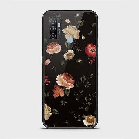 Oppo A53s Cover - Floral Series 2 - HQ Ultra Shine Premium Infinity Glass Soft Silicon Borders Case