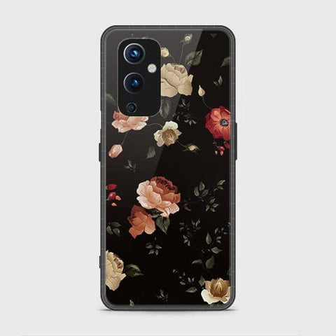 Oneplus 9 Cover - Floral Series 2 - HQ Ultra Shine Premium Infinity Glass Soft Silicon Borders Case