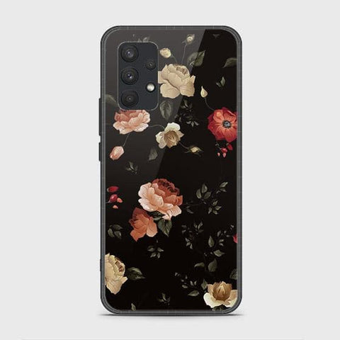 Samsung Galaxy A32 4G Cover - Floral Series 2 - HQ Ultra Shine Premium Infinity Glass Soft Silicon Borders Case