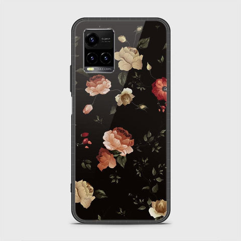 Vivo Y33T Cover - Floral Series 2 - HQ Ultra Shine Premium Infinity Glass Soft Silicon Borders Case