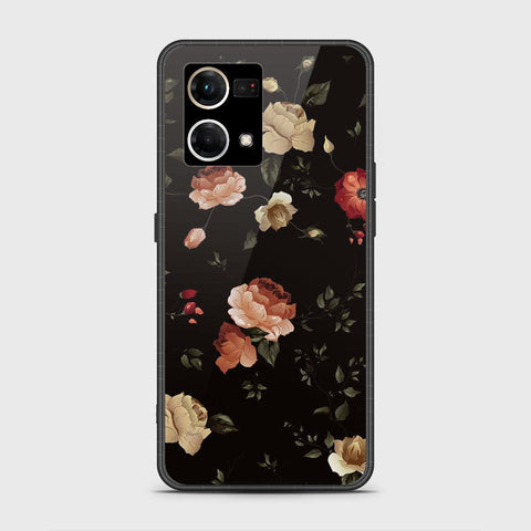 Oppo Reno 8 4G Cover - Floral Series 2 - HQ Ultra Shine Premium Infinity Glass Soft Silicon Borders Case