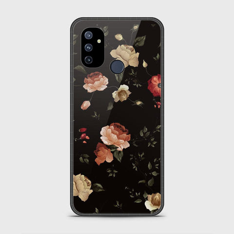 OnePlus Nord N100 Cover- Floral Series 2 - HQ Ultra Shine Premium Infinity Glass Soft Silicon Borders Case